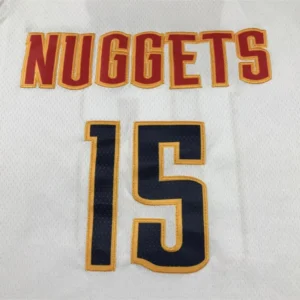 Nikola Jokic 15 White NBA jersey 24-25 2
