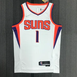 Devin Booker 1 White NBA jersey 24-25 2