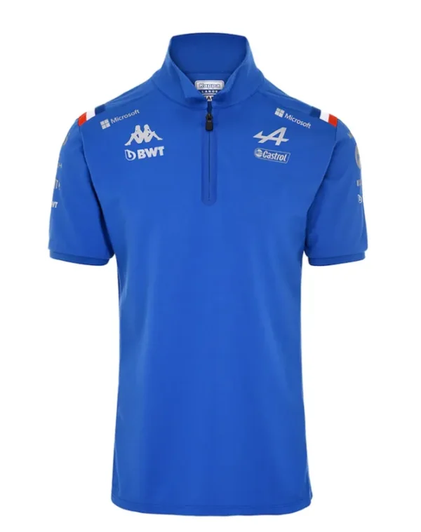 BWT Alpine Formula 1 2022 Polo Blue Front
