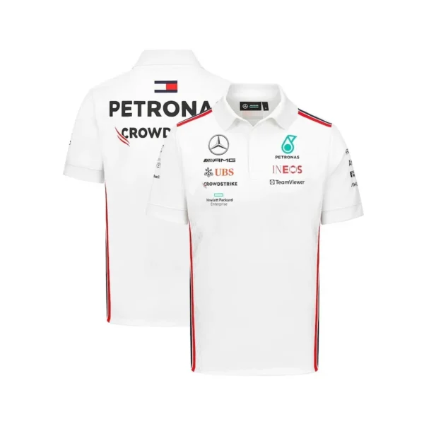 Mercedes AMG Petronas Formula 1 2023 Polo White