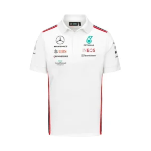 Mercedes AMG Petronas Formula 1 2023 Polo White Front