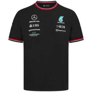 Mercedes AMG Petronas Formula 1 Racing 2022 Shirt Black Front