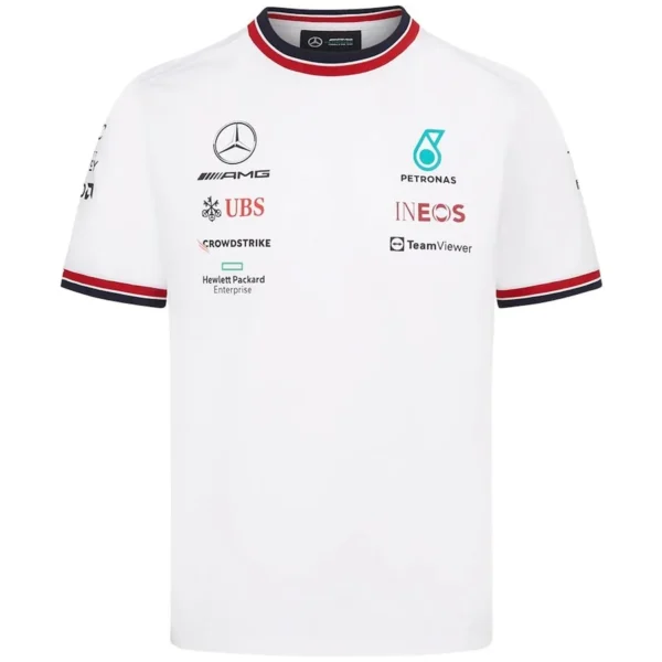 Mercedes AMG Petronas Formula 1 Racing 2022 Shirt White Front