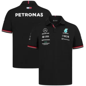 Mercedes AMG Petronas Formula 1 Racing Polo 2022 Black