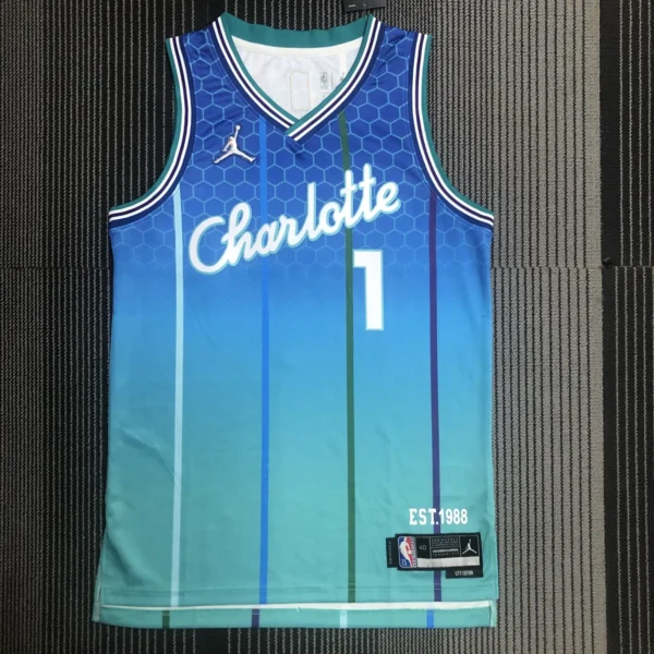 Lamelo Ball 1 White NBA jersey city 24-25 3