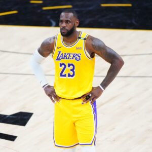 Lebron James 23 Yellow NBA jersey 24-25 playing