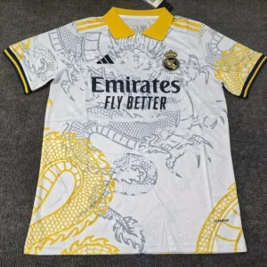 Real Madrid Dragon Yellow Football Shirt 2025/2026