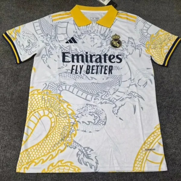 Real Madrid Dragon Yellow Football Shirt 2025/2026