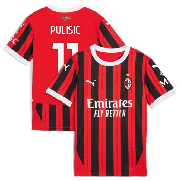 AC Milan Home Football Shirt 24/25 - Christian Pulisic