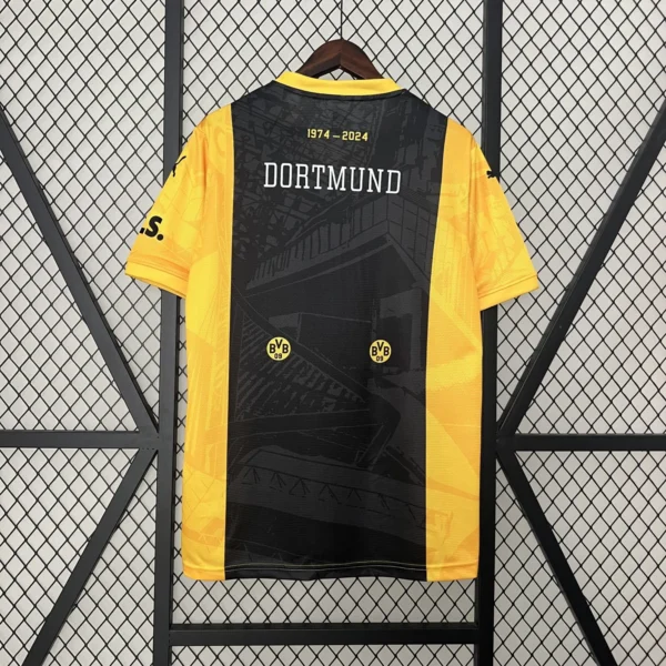 Borussia Dortmund Black Yellow Football Shirt 2024/2025 back