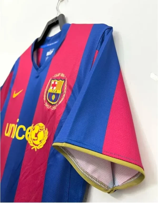 FC Barcelona Home Football Shirt 2007/2008 details 2