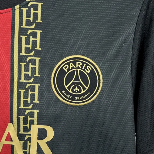 PSG Black Gold Football Shirt 2025/2026 details
