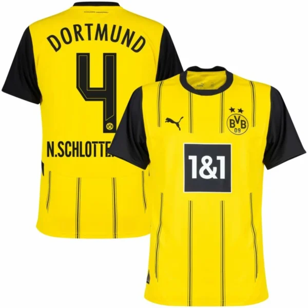 Borussia Dortmund Home Football Shirt 24/25 - Nico Schlotterbeck