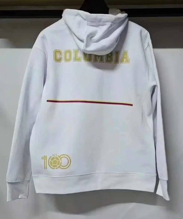 Colombia x 100th Anniversary Hoodie Football Shirt 2024:2025 Back