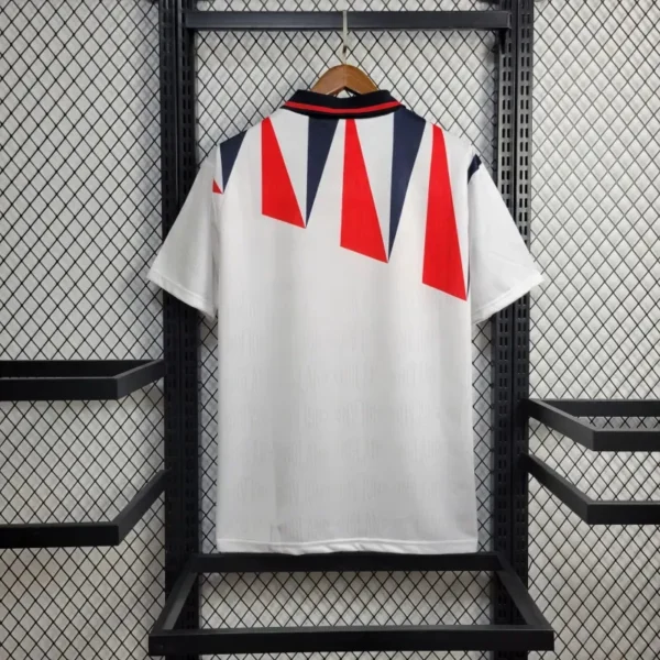 England White Home Football Shirt 1992:1993 Back