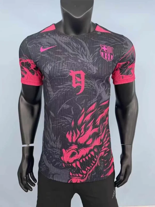 FC Barcelona Black Pink Football Shirt 2024:2025