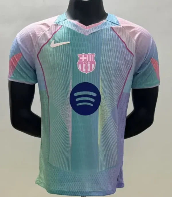 FC Barcelona Cyan Fan Football Shirt 2025:2026