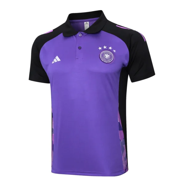 Germany Purple Polo Football Shirt 2024:2025