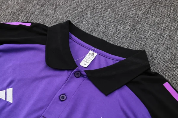 Germany Purple Polo Football Shirt 2024:2025 Detail