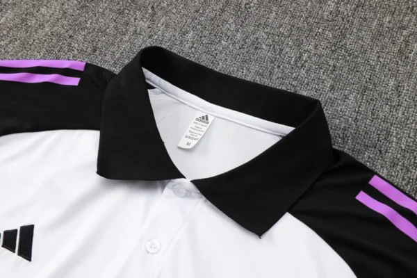 Germany White Polo Football Shirt 2024:2025 Detail