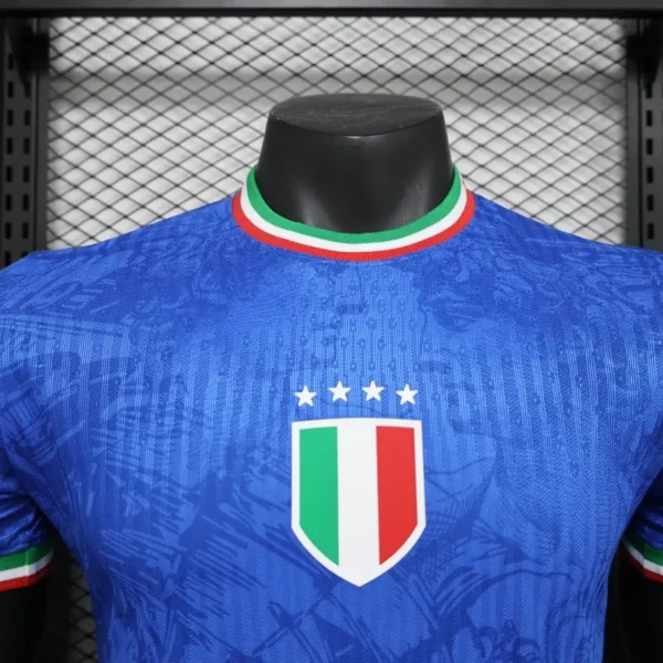 Italy Blue Home Football Shirt 2025:2026 Detail