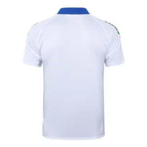 Italy White Polo Football Shirt 2024:2025 Back