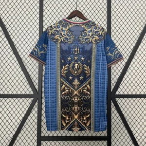 Italy x Royal Gold Football Shirt 2024:2025 Back