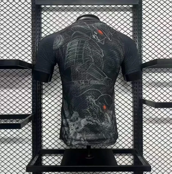 Japan Black Samurai Football Shirt 2025:2026 Back