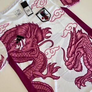 Japan Magenta Dragon Football Shirt 2025:2026 Detail