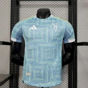 Juventus Light Blue Away Football Shirt 2025:2026