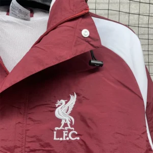 Liverpool 2025 windbreaker jacket Red details 1