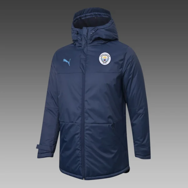 Manchester City Dark Blue Football Jacket 2021/2022