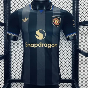 Manchester United Black Polo Football Shirt 2025:2026