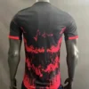 Manchester United Black Red Football Shirt 2024:2025 Back