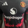 Manchester United Black Red Football Shirt 2024:2025 Detail