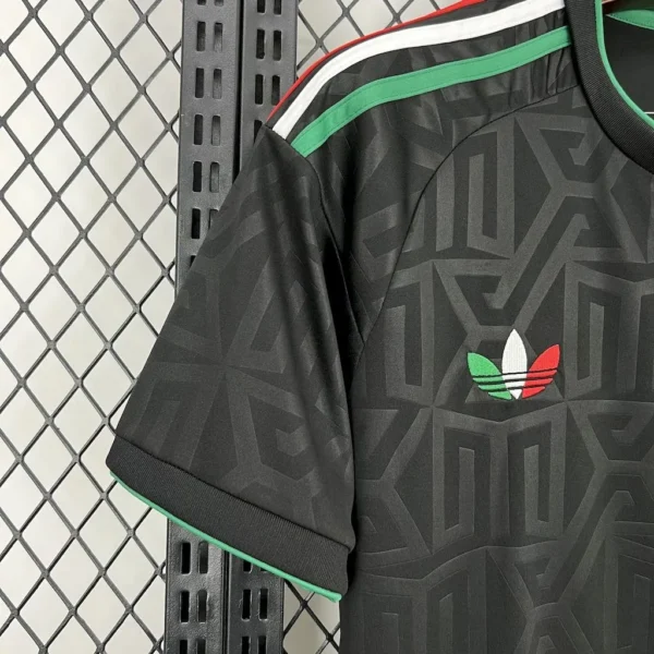 Mexico Black Away Football Shirt 2025:2026 Detiail