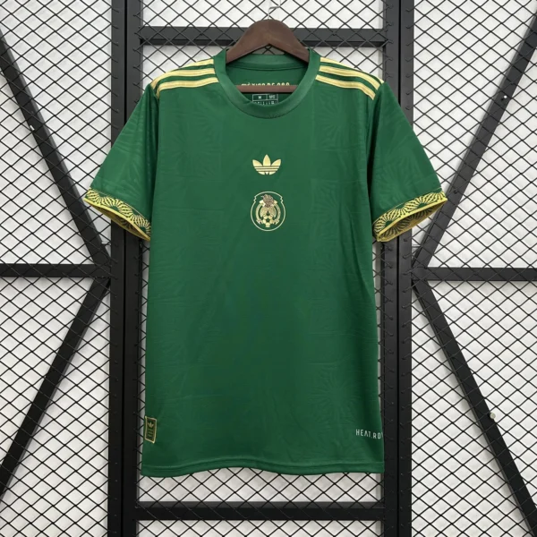 Mexico Green Gold Football Shirt 2025:2026