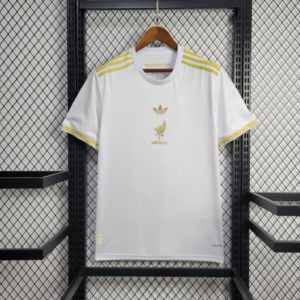 Mexico White Gold Football Shirt 2025:2026