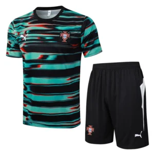 Portugal Turquoise Training Football Shirt 2025:2026