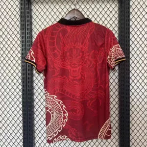 Real Madrid Red Polo Football Shirt 2024/2025 Back
