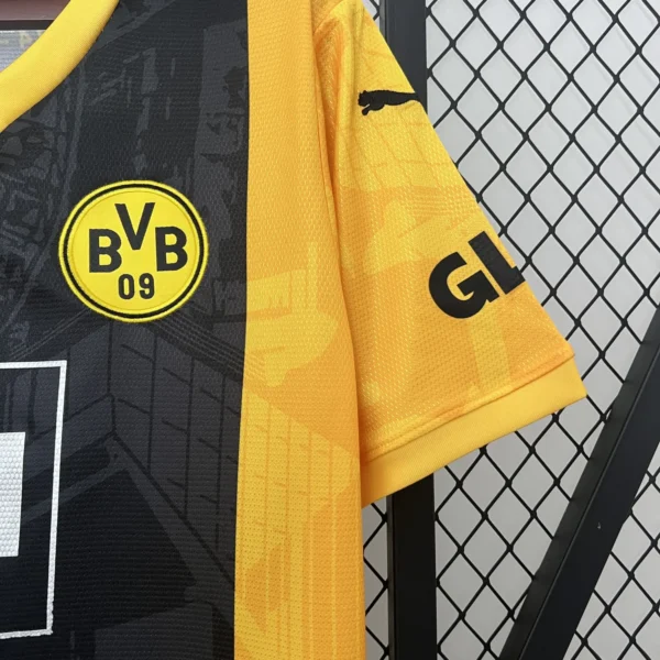 Borussia Dortmund Black Yellow Football Shirt 2024/2025 details