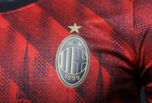 AC Milan Gradient Red Football Shirt 2024/2025 details