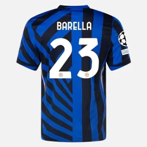Inter Milan Home Football Shirt 24/25 - Nicolo Barella back