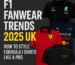 F1 fanwear trends 2025 UK – Mercedes, Ferrari, Red Bull and McLaren replica shirts with styling tips