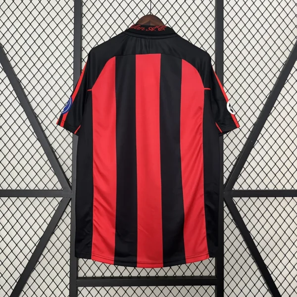 AC Milan Home Football Shirt 2000/2001 back