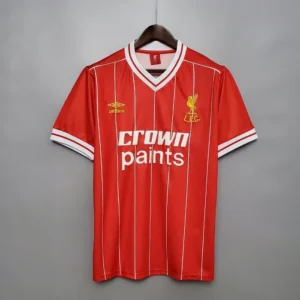 liverpool red footbal shirt home 84-85