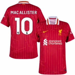 Liverpool Home Football Shirt 24/25 - mac allister