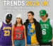 NBA fanwear trends 2025 UK – Fans wearing Lakers, Bulls, Warriors, and Celtics replica jerseys in UK streetwear style