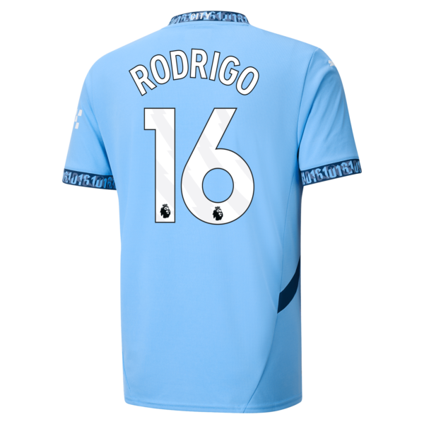 Rodri 16 Home Premier League Manchester City 24-25 back