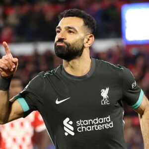 Liverpool Away Football Shirt 24/25 - Salah playing